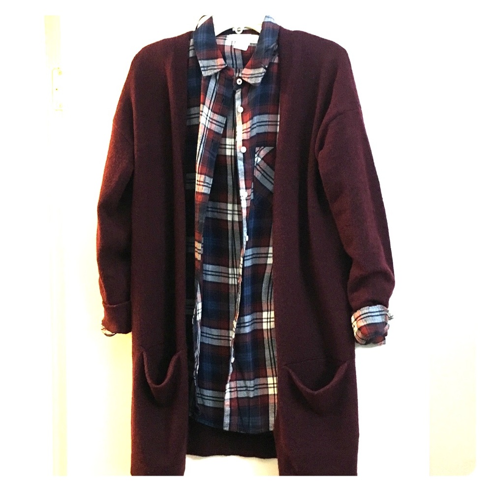 Comfy Flannel with cardigan set